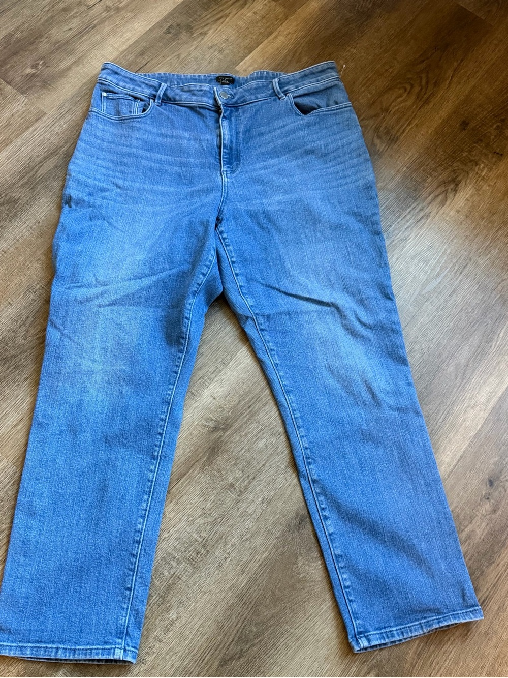 Ann Taylor Medium Blue Straight-Leg Jeans